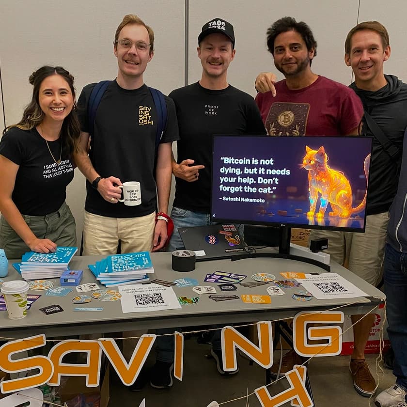 Saving Satoshi Team at TABConf 2024
